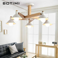 Plafonnier LED Bulbs en bois - Noir ou Blanc
