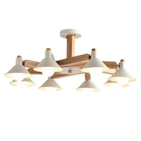 Plafonnier LED Bulbs en bois - Noir ou Blanc