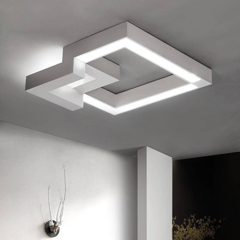Plafonnier LED 3D Métal Design