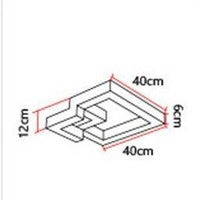 Plafonnier LED 3D Métal Design