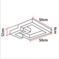 Plafonnier LED 3D Métal Design