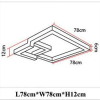 Plafonnier LED 3D Métal Design