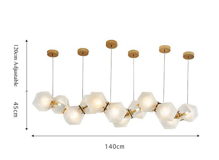 Lustre doré LED Avize Ultra Chic