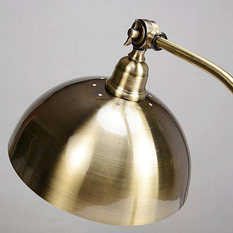 Lampe à LED dorée "Punk Rustique"