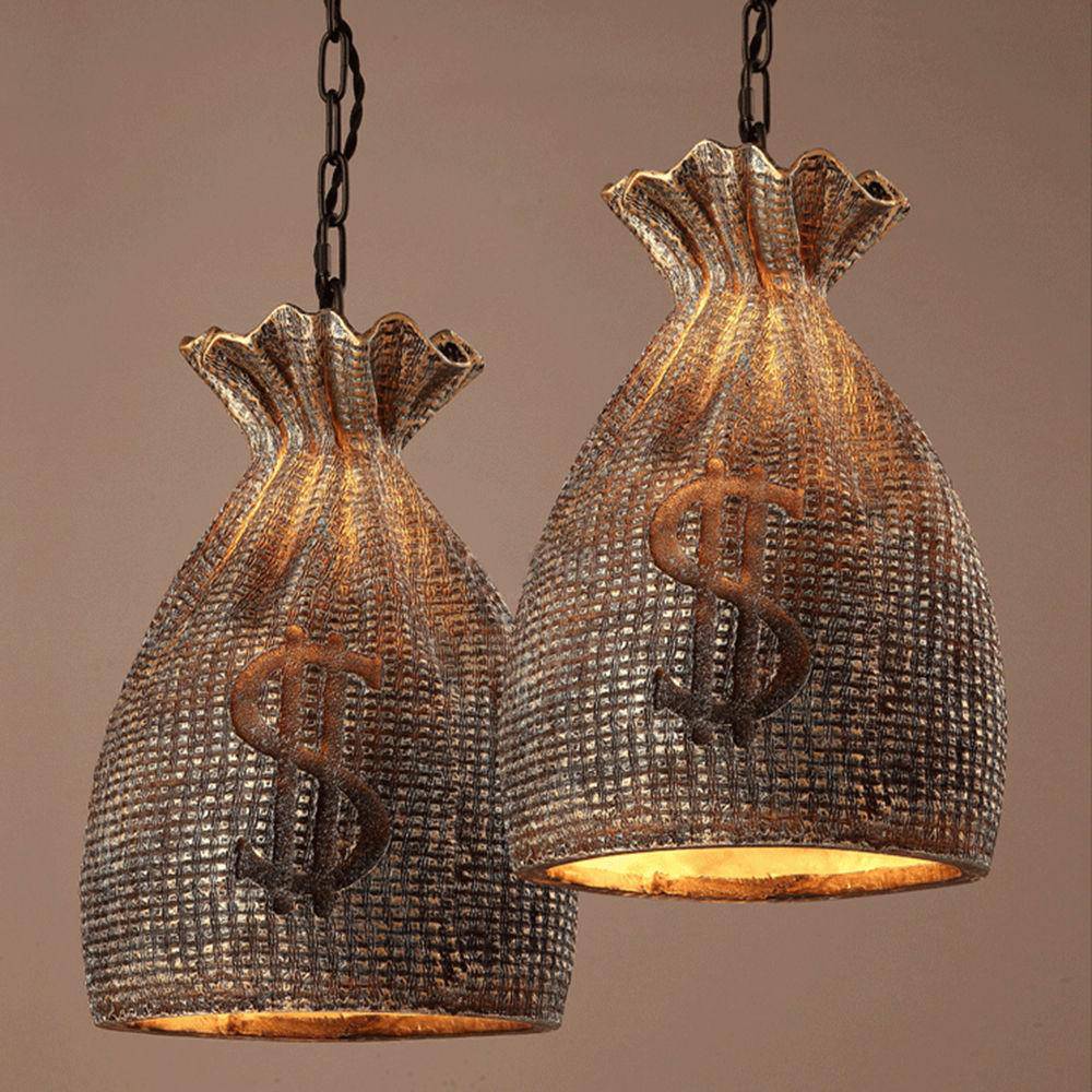 Suspension vintage "Gold Dollar"