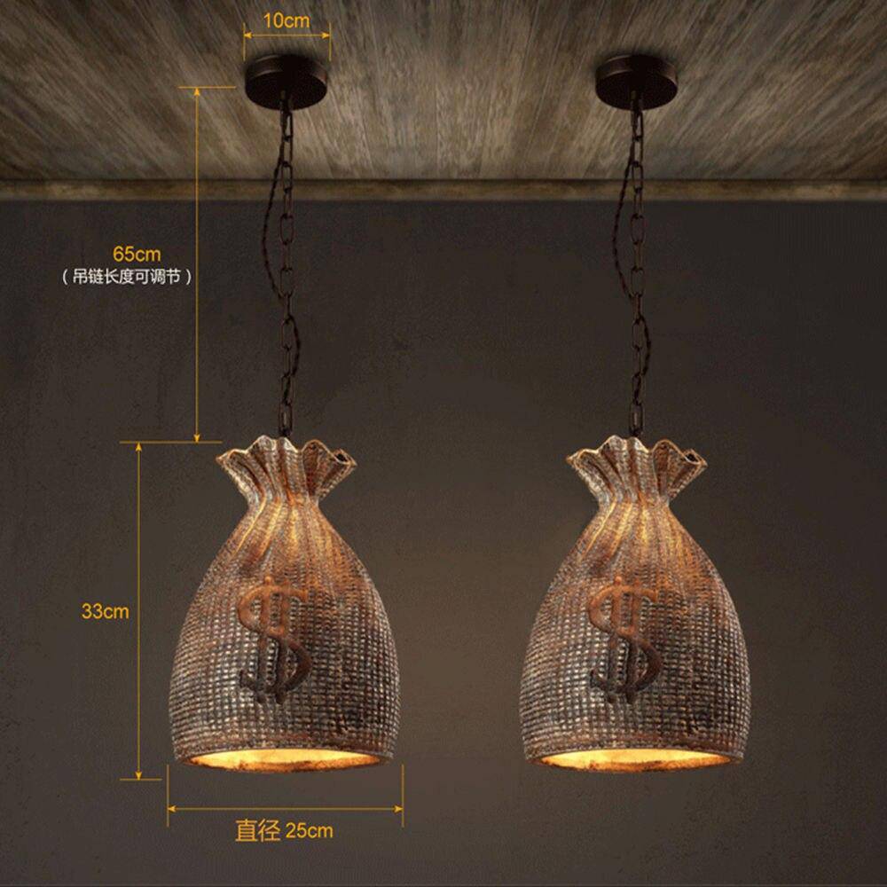 Suspension vintage "Gold Dollar"