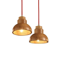 Suspension LED en bois design Craft