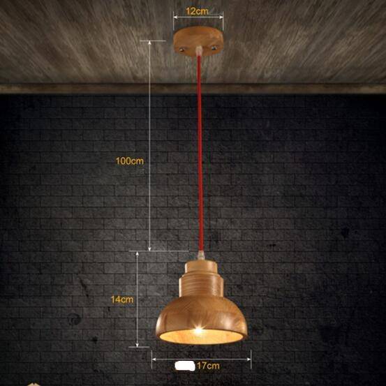 Suspension LED en bois design Craft