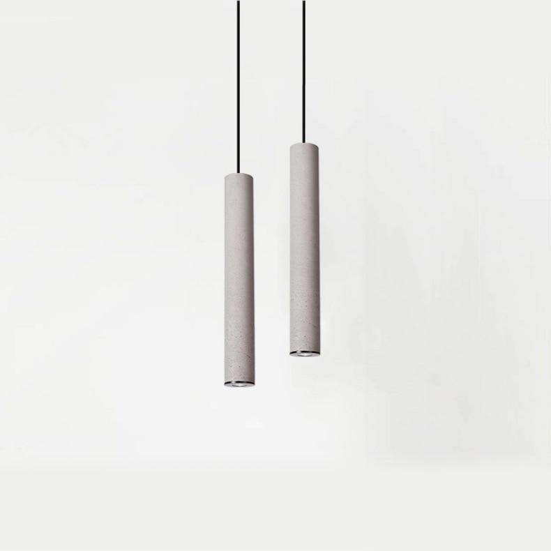 Suspension tube en ciment Nordic chic