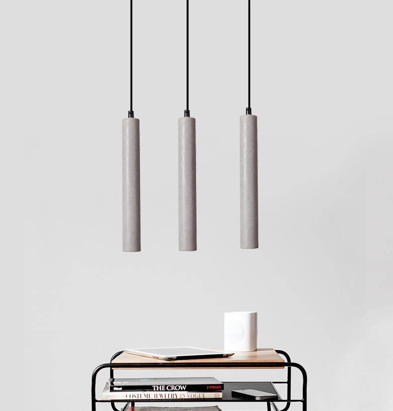 Suspension tube en ciment Nordic chic