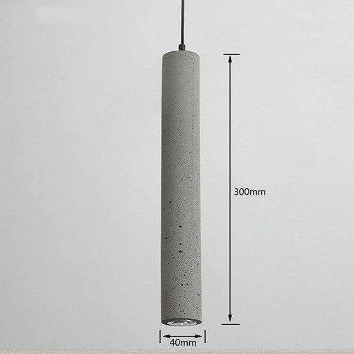 Suspension tube en ciment Nordic chic