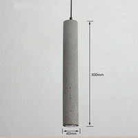 Suspension tube en ciment Nordic chic