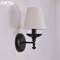 Applique murale LED rustique en tissu