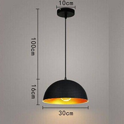Suspension design rayures demi-boule Cover