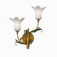 Applique murale LED rustique "Fleur Colorée"