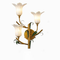 Applique murale LED rustique "Fleur Colorée"