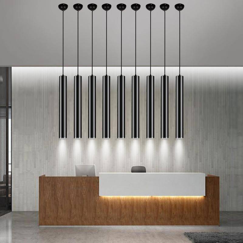 Suspension cylindrique LED Cob - Design Épuré
