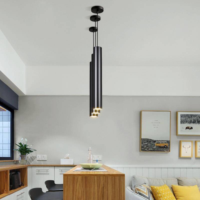 Suspension cylindrique LED Cob - Design Épuré
