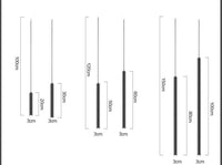 Suspension cylindrique LED Cob - Design Épuré