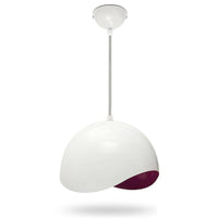 Suspension Eggshell - Blanc et Intérieur Coloré