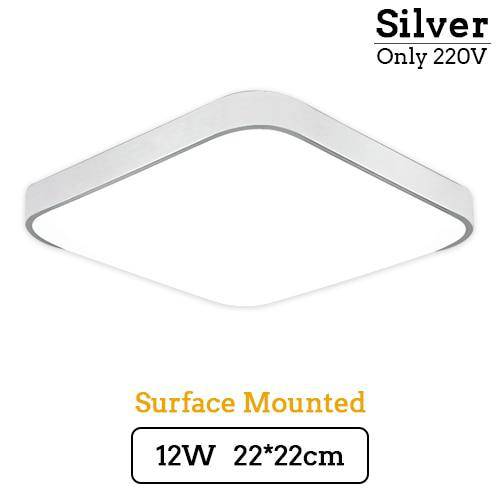 Plafonnier LED Carré Élégant