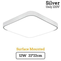 Plafonnier LED Carré Élégant