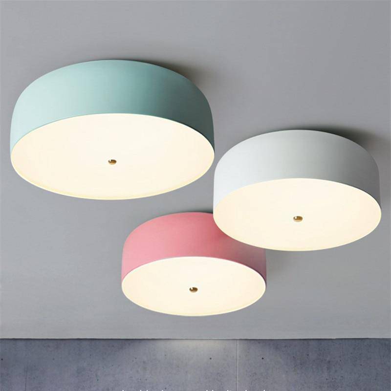 Plafonnier LED Nordic Coloré