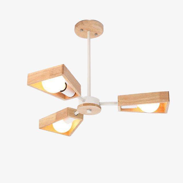 Lustre en bois à LED ajustable WoodLux.