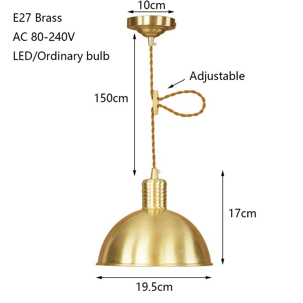 Suspension design LED en métal doré - Collection Novel