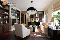 Suspension Florisphère: Demi sphère design avec gravure florale