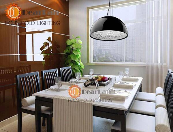 Suspension Florisphère: Demi sphère design avec gravure florale
