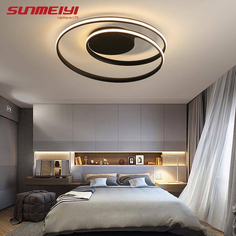 Plafonnier LED Double Boucle – Choix de Couleur