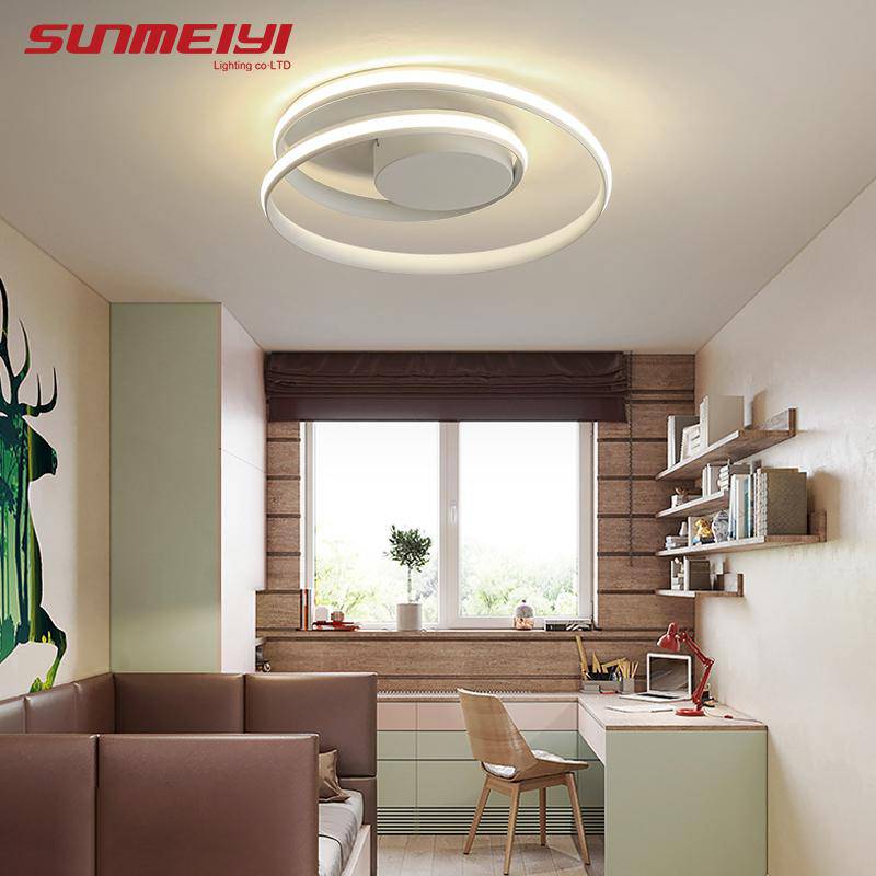 Plafonnier LED Double Boucle – Choix de Couleur
