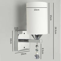 Applique murale LED chromée élégante