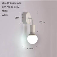 Applique murale LED "Lumière Cascade" (noir ou blanc)
