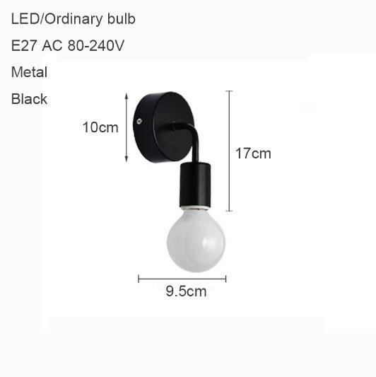 Applique murale LED "Lumière Cascade" (noir ou blanc)