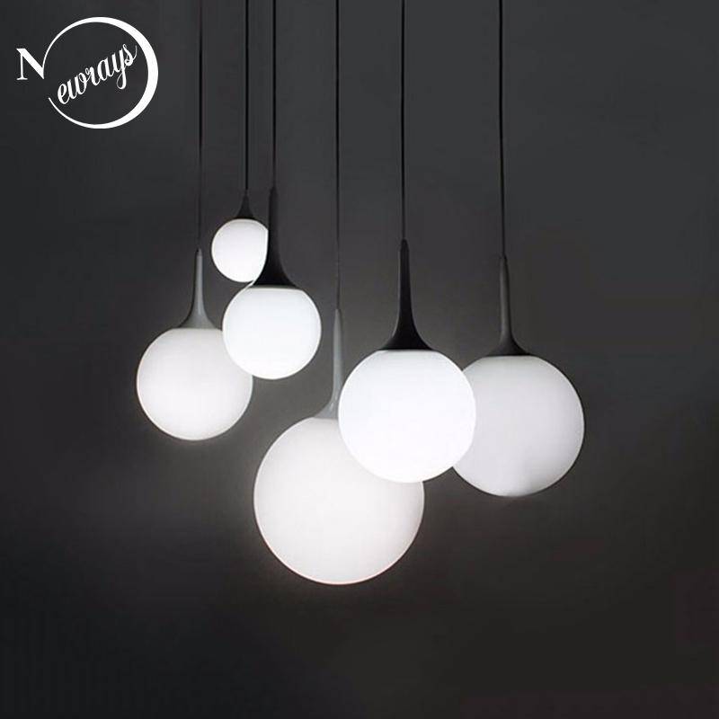 Suspension Loft LED en boule blanche