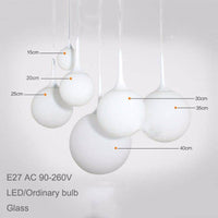 Suspension Loft LED en boule blanche