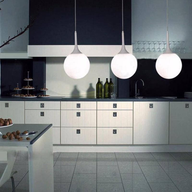 Suspension Loft LED en boule blanche
