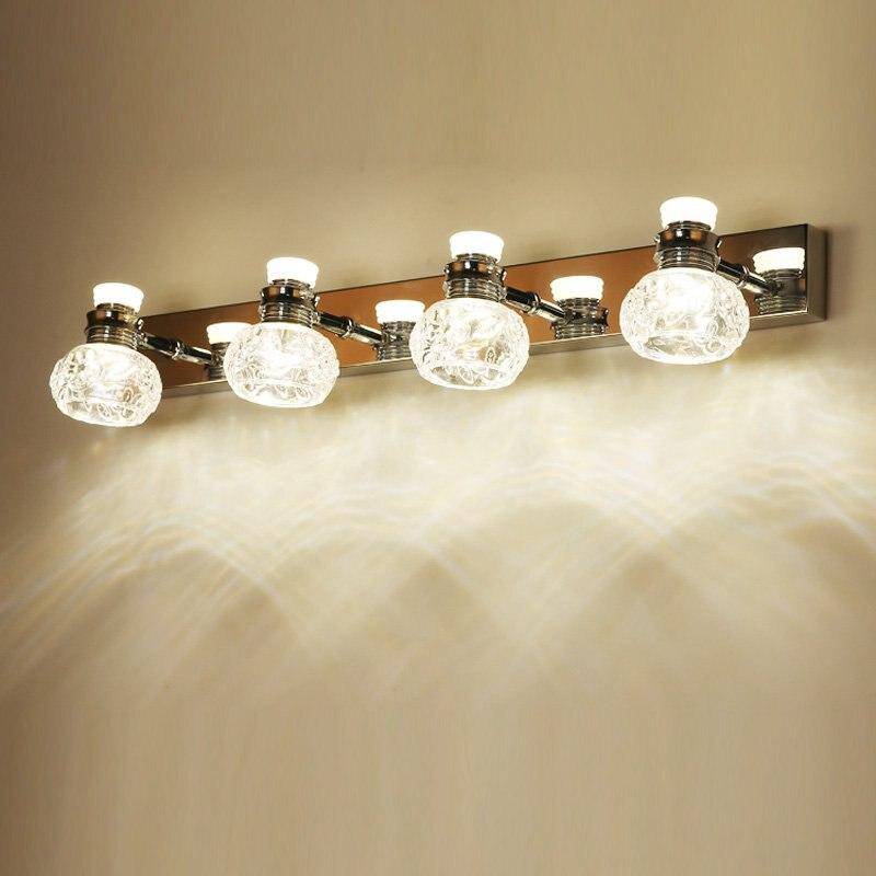 Applique murale LED Luxe en Cristal et Chrome