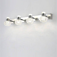Applique murale LED Luxe en Cristal et Chrome