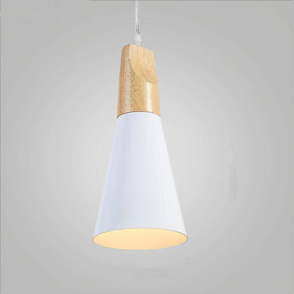Suspension conique en bois - Éclat naturel