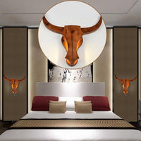 Applique murale LED "Cerf Bois Rétro"
