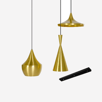 Suspension Design Doré Aluminium