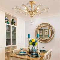 Lustre en cristal et verre Vintage - Collection Branche d'Arbre