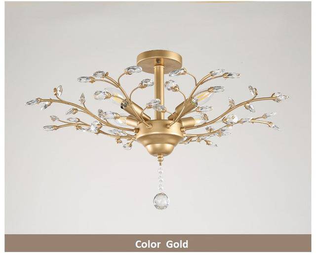 Lustre en cristal et verre Vintage - Collection Branche d'Arbre