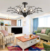 Lustre en cristal et verre Vintage - Collection Branche d'Arbre