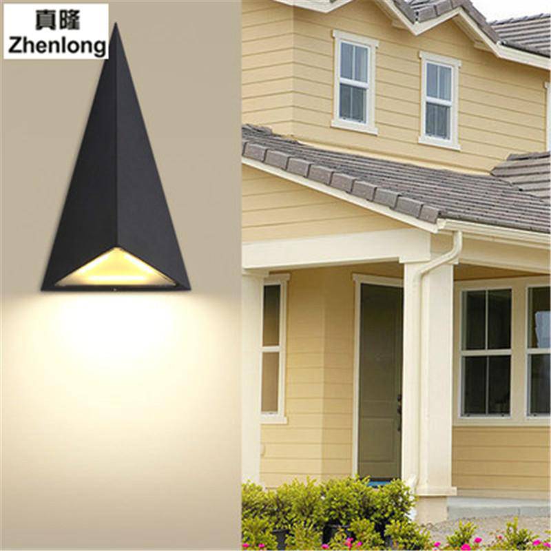 Applique murale design waterproof en LED triangle