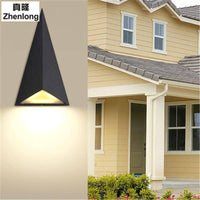 Applique murale design waterproof en LED triangle