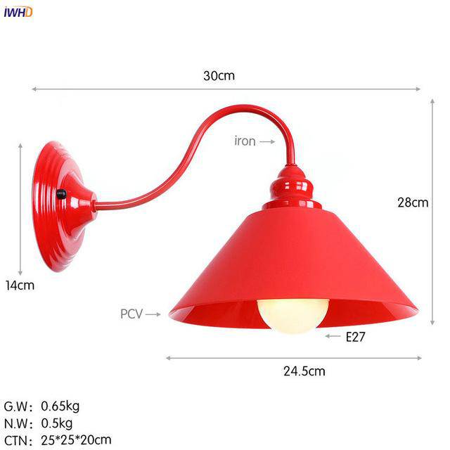 Wandlamp LED Rouge.